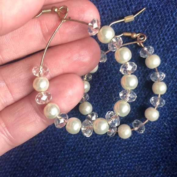 Jewelry - Beaded Hoop Earrings